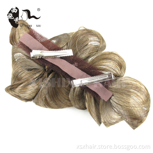Flower synthetic hair scrunchies Elastic Bridal chignon of wigs accessories